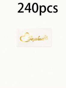 Custom Transparent Name Stickers, Elegant Personalized Gold Labels, Suitable For Gift Boxes, Cups And Party Favors, Customizable Text And Design Decals, Suitable For Wedding Decor, Birthday, Anniversary, Bridal Shower And Christmas Gifts, Small Business Packaging - Style a - View 21