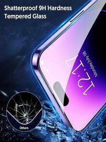 2片裝 全螢幕覆蓋 高畫質 防刮 防塵 鋼化玻璃螢幕保護貼，相容 iPhone 17/17 Pro/17 Pro Max/17e/16/16 Pro/16 Plus/16 Pro Max/16e/15/14/13/12/11/XS/6/7/8 Plus/SE2/SE3 - 無色 - 查看 3