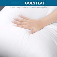 White Body Pillow 40x145 Cm, Side Sleeper Pillow With Microfiber Cover And Polyester Filling - White - View 4