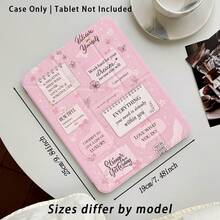 Casing Pelindung Tablet dengan Efek Lukisan Hati, Bunga, dan Pola Lainnya, Dilengkapi Stand, Cocok untuk Honor 8/9/10/X8/X8A/X9/X8Pro/X9Pro/ MatePad SE 11 Inch/MatePad 11 Inch/11.5 Inch/MatePad Pro dan Lainnya/Apple Generasi ke-10/11 2025 (A16)/ Galaxy Tab A7/A9 dan Model Populer Lainnya - MultiWarna - View 3