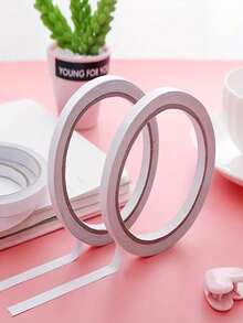 5 Rolls Double-Sided Tape, Suitable For Crafts, Arts, Scrapbooking, Photography, Gift Boxes, Scrapbooking, Card Making, Paper Backing, Hand Tearable, Suitable For Office And Student Use (Width 5mm) - Multiple Styles - View 9