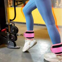 Fitness Ankle Straps - Adjustable D-Ring Ankle Straps, Universal Size, Premium Padding Material, Suitable For Hip Thrust Training, Leg Stretching, Hip And Other Lower Body Training Scenarios, Also Functions As Fitness Ankle Cuffs To Help You Break Through Training Limits. - Multicolor - View 3