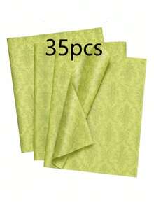 5/15/25/35 Sheets Lime Green European Pattern Tissue Paper, Suitable For DIY Crafts, Party Favors, Bouquet Wrapping, Clothing Packaging And Birthday Gift Decoration - Lime Green European Pattern - View 8