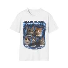 Camiseta para Papá de Gatos |   Retratos de Gatos Cósmicos Retro, Estilo - Blanco - Ver 4