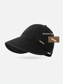 1pc Women's Lightweight Foldable Sun Hat - Adjustable Wide Brim Baseball Cap, Sun Hat, Suitable For All Seasons, Daily Fashion Versatile, Breathable Fabric, Daily Accessory - A - View 13