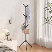 New Style Simple Floor-Standing Living Room Bedroom Storage Rack Wind Hanger Cooked Iron Branch Triangle Coat Rack - White - View 2