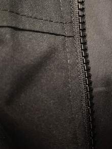 New Women's Solid Color Outdoor Casual Hooded Jacket - Black - View 6