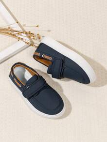 1 Pair Kids Spring/Autumn Outdoor Flat Comfortable Skate Shoes, Fashionable Versatile Casual Sports Shoes - Blue - View 4