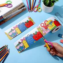 33ft Pastel Bulletin Board Border Cartoon Stationery Combo Rolled Edge Pencil Classroom Bulletin Board Border Ruler Back To School Classroom Library Blackboard Wall Decoration - One Size Fits All - View 1