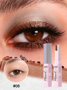 USHAS Dual-Color Shiny Eyeshadow Cream, Formula Halus, Riasan Mata Kilau Mutiara Metalik yang Lembut, Tahan Lama, Mudah Dibaurkan, Tidak Menggumpal, Mudah Diaplikasikan, Riasan Mata Kilau yang Dapat Dilapisi, Cocok untuk Tampilan Sehari-hari dan Pesta - #06 Cokelat Kopi Matte - View 8
