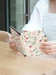 1件秋季配色花卉葉片圖案 Kindle 保護殼，相容 Kindle NK 11/Ko-Bo/Kindle Youth Edition/Kindle Paperwhite 5，Kindle 2024 保護殼/平板電腦三折支架保護殼，具備自動喚醒/睡眠功能，輕巧便攜，完美貼合保護您的閱讀設備 - 彩色 - 查看 7
