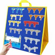 hoojojo 12pcs London Bridge Is Falling Down Felt Story Pieces, Nursery Rhyme Sing-Along Teaching Aid, Teacher Classroom Learning Stationery, Storytelling Activity Prop, Back To Study Supply - Multicolor - View 12