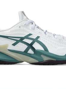 Asics Men's COURT FF 3 Tennis Shoes Low-Top 1041A370-107 - Olive Green - View 4