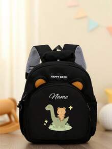 Mini Customizable Cartoon Bear Football Backpack Nylon Zipper Bag With Adjustable Shoulder Strap For School, Toddler Backpack - Multicolor - View 15