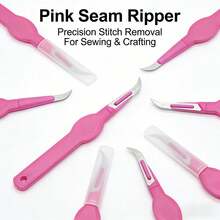 Handmade DIY Sewing Tool Accessories, Sharp Curved Blade Seam Ripper, Multi-Function Household Seam Ripper, Thread Snips, Seam Ripper With Purple Plastic Handle, Seam Ripper, Seam Ripper, Suitable For Sewing Craft Needlework Tools - A - View 3
