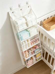 Hanging Plush Doll Storage Organizer, 6-Tier Wall-Mounted Storage Bag, Baby Room Plush Doll Display Rack With Hooks - Multicolor - View 8