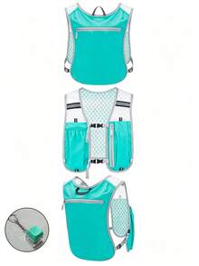 Lightweight Running Water Bottle Vest With Phone Pocket, Cycling Backpack With Multi-Functional Storage And Adjustable Water Bladder, Suitable For Running, Cycling, Hiking, Marathon And Fitness, Unisex - Multicolor - View 10
