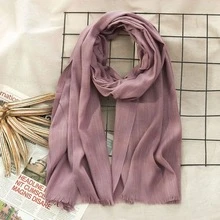1PC New Minimalist Fashion Classic Versatile Sun Protection Soft Skin-Friendly Suitable For Daily Wear Multi-Function Polyester Material Bamboo Knot Pattern Tassel Rectangular Women's Scarf Headscarf Shawl Hijab Islamic Scarf Women Winter Scarf - Multicolor - View 14