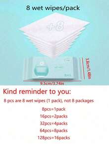 256pcs Daily Cleaning Wipes, Portable Laundry Detergent Wipes, Suitable For Cleaning Clothes And Shoes During Travel - Multicolor - View 7