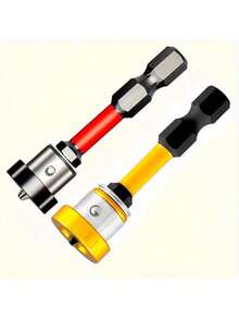 Strong Magnetic Positioning Drill Bit | Anti-Slip Anti-Collision Design, Black & Gold Color Screw Driver Bit, Suitable For Ceiling/Woodworking, Waterproof Flooring Installation Tool, Round Screw Driver Accessory, Halloween And Christmas Gift - Multicolor - View 24
