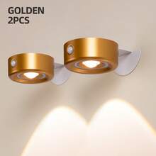 LED Wall Light Battery Powered Wireless LED Picture Light Living Room Furniture Night Light Magnetic Wireless Wall Light & Spotlight Display Light Dimmable Remote Control 3 Lighting Modes Suitable For Photo Frame Artwork And Portrait Lighting Display - Multicolor - View 20