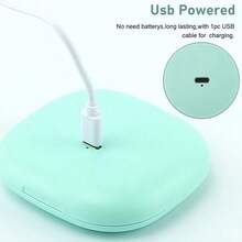 LUYAO Mini Portable Magnifying Folding Makeup Mirror Led Lights Compact Pocket Travel Aesthetic Vanity Mirrors Make Up Tools - Cadet Blue - View 7