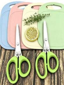 Multi-Layer Stainless Steel Chive Cutter, Portable Multi-Blade Kitchen Herb Scissors, Quickly Chop Chives And Parsley, Suitable For Christmas, Kitchen Use, Kitchen Accessories, Kitchen Scissors, Home Decor, Kitchen Decor, Knife Set, Halloween - Multiple Styles - View 5