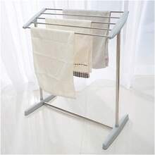 Small, Foldable Stainless Steel Clothes Rack, Suitable For Storing Underwear, Socks, Towels, And Clothes; Ideal For Use On Family Or Dormitory Balconies. - View 4