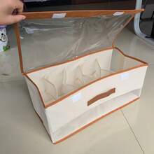 Handbag Storage Organizer Box, Space Saving Closet Handbag Storage Bin With Lid & Carry Handle, Under Bed Storage Container For Apartment, Dormitory And Household Use - Multicolor - View 8