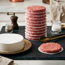 1000pcs Hamburger Patty Paper, Oil-Absorbent Paper For Baking And Grilling, Non-Stick Paper, Suitable For Separating Hamburger Patties, Cookies, Pies, Mousse 100/500/1000pcs - Multicolor - View 8