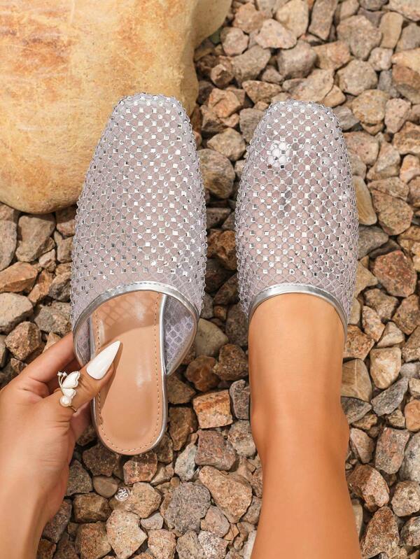 Casual Vacation Flat Mary Jane Shoes For Beach Wear, Summer Breathable Soft Sole Comfortable Mary Jane Shoes With Bohemian Elements, Fashion Colorblock Sandals, Women's Summer New Beach Essential Sandals