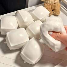 Tofu Building Block Crunchy Squishy – Moldable Fidget Toy With ASMR Sound, Stress Relief Desk Decor For Adults, Super Crunchy Food Squeeze Toy, Building Block Handmade Crispy Ball, Sound-Controlled Squeeze Toy, Squeaky Food Squeeze Toy, ASMR Toy - Multicolor - View 7