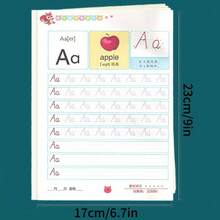 32-Page English Alphabet Practice Book, For Learning English Letters, Tracing English Calligraphy Fonts, School And Back-To-School Season Learning Supplies - A - View 10