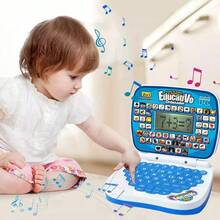 Mini Laptop Educativo De Español/inglés De Juguete Para Niño - Rosa Roja - Ver 4