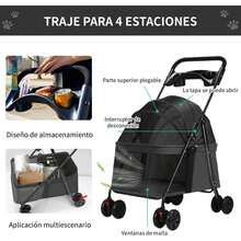 Pet Strollers - Black - View 5