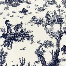 Tecido Jacquard Estampado Toile de Jouy Para Decoração 2,80m de Largura Diversas Cores e Tamanhos - Toile de Jouy - Visão 7