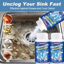 Kit de Manutenção de Drenos Oxus, Adequado para Drenos de Banheiro/Cozinha/Piso, Produto Seguro para Fossa Séptica, Sem Produtos Químicos Agressivos, para Sistemas de Esgoto, Ideal para Cuidado de Drenos de Banheiro, Pia e Chuveiro. - Em pó - Visão 4
