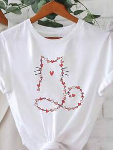 Women T-Shirts - 白色 - 查看 1