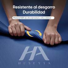 Tapete Portátil Yoga Pilates Ejercicio 10 Mm Antideslizante - Azul - Ver 3