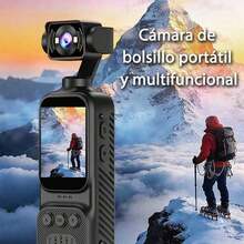 4K HD WiFi 行動攝影機,手持錄影攝影機,270°旋轉鏡頭,2英吋螢幕,64GB SD卡,循環錄影功能,7小時電池續航,內建麥克風,適合戶外運動 - 查看 5