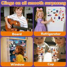 54pcs Cute Halloween Stickers, Suitable For Kids, Spooky Cartoon Ghosts, Pumpkins, Monsters, DIY Decorative Stickers, Applicable For Scrapbooks, Laptops, Party Gifts And Toys - Multicolor - View 9