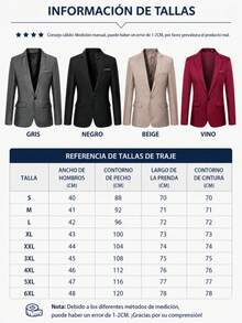 Men Plus Size Blazers - Khaki - View 6