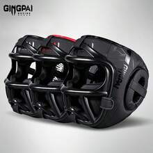 GINGPAI BOXING Youth Boxing Helmet Combat Adult Training Sanda Headgear Protective Face Mask Equipment Muay Thai Fighting Taekwondo - Multicolor - View 3