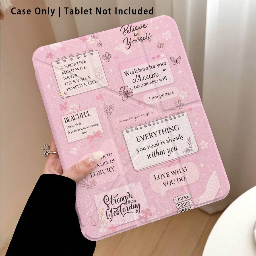 Casing Pelindung Tablet dengan Efek Lukisan Hati, Bunga, dan Pola Lainnya, Dilengkapi Stand, Cocok untuk Honor 8/9/10/X8/X8A/X9/X8Pro/X9Pro/ MatePad SE 11 Inch/MatePad 11 Inch/11.5 Inch/MatePad Pro dan Lainnya/Apple Generasi ke-10/11 2025 (A16)/ Galaxy Tab A7/A9 dan Model Populer Lainnya - MultiWarna - View 1
