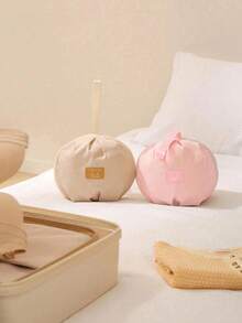 2/11pcs Sweet Style Bra Storage Bag, Lightweight And Portable, Multi-Compartment Design, Efficiently Store Bras And Panties, Support Handheld Or Hanging, Suitable For Travel And Home Storage, Travel Essential, Holiday Essential, Back To School, Travel, Holiday Essential - Multicolor - View 2