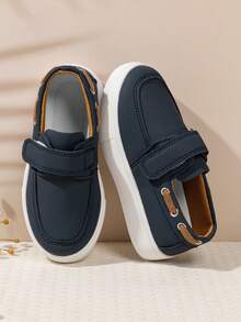 1 Pair Kids Spring/Autumn Outdoor Flat Comfortable Skate Shoes, Fashionable Versatile Casual Sports Shoes - Blue - View 3