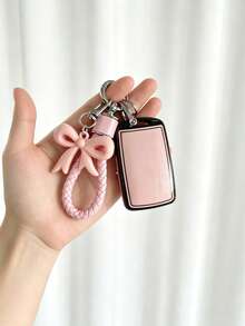 Bowknot Keychain + Key Pouch Set Suitable For Car Key Cover CX-30 CX-50 Axela 3 Atenza 6 Ruiyi 7 CX-9 Soft Protective Case - Bowknot - View 7