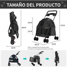 Pet Strollers - Black - View 3
