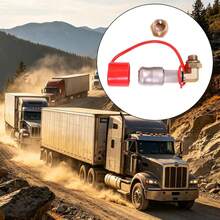 90 Degree Air Tank Take Off Valve With Dust Cap Lockable 90-Degree Brass Elbow Portable Inflation Intake Valve For Semi-Trailers - Red - View 2