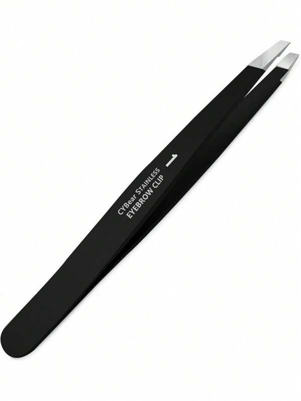 1pc Women's Pointed Tweezers, Suitable For Facial Hair Removal, Seamless Precision Tweezers, Can Be Used For Eyebrow Grooming, Lip Area Hair Removal, Ingrown Hair Removal, Splinter Removal, Glass Shard Removal (Black), Suitable For Makeup Scenarios, Home Use, Vanity Storage, Travel, Bedroom Placement, Belongs To Makeup Accessories, Tweezers Category, High Cost-Performance, Can Be Used As Christmas Gift, Makeup Supplies, Makeup Tools, Affordable Good, Gift, Women's Gift, Christmas Gift